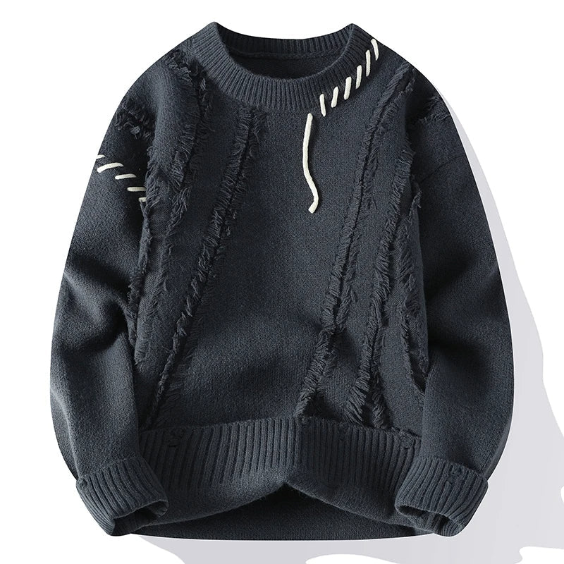 Winiter New Sweater Mens Cashmere Knitwear High End Luxury Thick Warm Men Pullover Pull Homme Fashion Casual Harajuku Sweaters