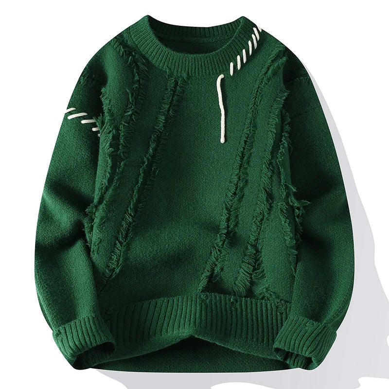 Winiter New Sweater Mens Cashmere Knitwear High End Luxury Thick Warm Men Pullover Pull Homme Fashion Casual Harajuku Sweaters