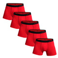 5pcs Pack Men's Panties Cotton Underwear Male Brand Boxer Briefs 2025 Underpants For Homme Luxury Shorts